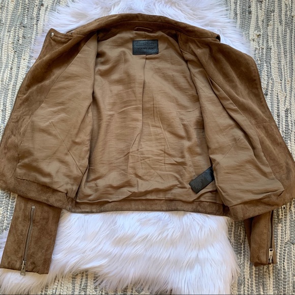 All Saints Chine Suede Jacket - Picture 11 of 15